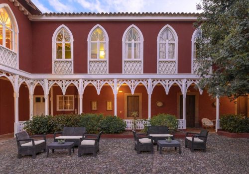Mansion with antique collection
