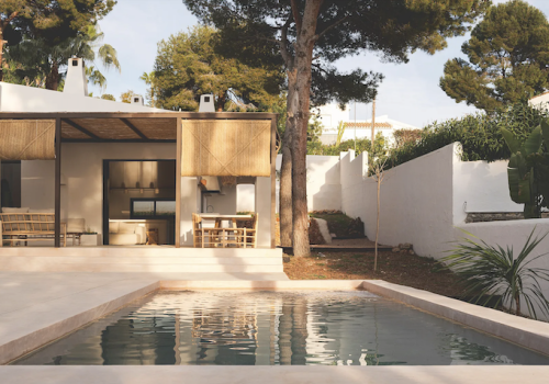 Casa de diseño cálida con piscina