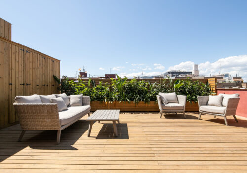 Bright penthouse apartment with large terrace